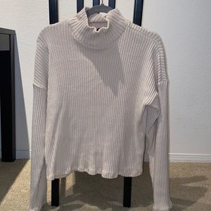 Kittenish Brand Mock Neck ribbed sweater